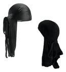 Kit 2 Bandana Durag Dureg Cores Variadas Rap Waves Cor Preto E Branco