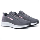 Tênis Feminino Esportivo Academia Treino Confo Cinza/Rosa 35