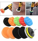 Kit Polimento Automotivo 3 Pol. 12pçs Boinas P/ Furadeira