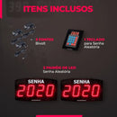 Conjunto 2 Painéis Senha Digital Multeletronic Com Teclado