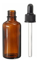 20 Unid. Frasco Vidro Âmbar 30ml Conta Gotas Preto Completo