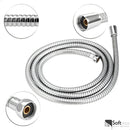 Soft Inox Engate Flexível Mangueira Chuveirinho Ducha Higiênica 180 Cm Acabamento Brilhante Cor Prateado
