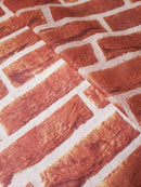 Tnt Estampado Tijolinho Tijolo Rústico 1,4m X 2 Metros