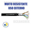 Rolo 100m Cabo De Rede Lan 4px24awg Blindado Cobre Megatron