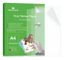 Adesivos Vinil Jato De Tinta Transparente A4 20 Folhas Mecolour