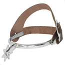 Espora De Inox Correia Couro Quarto De Milha Toda Em Aço