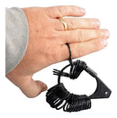 Aneleira De Dedos Aro + Medidor De Anel Bastão Pau De Medir Numeração 01 Ao 33 Plástico Preto