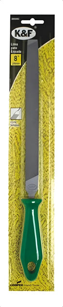 Lima Chata 200mm 8'' Com Cabo Afiar Facão Faca Enxada Foice