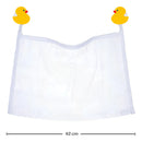 Organizador Guarda Brinquedos De Banho e Banheira Com Ventosa Pato Pintinho Amarelo e Branco - Buba