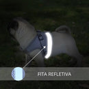 Coleira Peitoral Para Cães E Gatos Ajustável Vermelho G