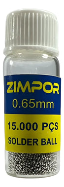 Esferas De Solda Bolas Reballing Bga Chumbo Vários Diâm 0.65mm