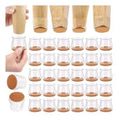 24 Peças Protetor P/ Pé Da Cadeira Mesa De Sil 3.5 - REDONDO