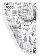 Papel Acoplado Lanches  Frios Delivery 30x38  C/ 400 Preto Diversos