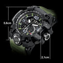 Relogio Masculino Esportivo Digital Analogico Prova D'água Cor da correia Vermelho