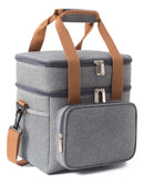 Bolsa Termica Portátil Marmita Impermeável Academia Fi Cinza