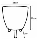 Vaso para plantas de chão com tripé 30 cm Preto