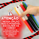 1 Kg Vela Palito Colorida / Bicolor Tradicional 18cm 35und