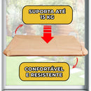 Cama Caminha De Janela Para Gatos Com Ventosas Suspensa Rede Cor Bege