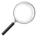 Lupa 100mm Aumento Grande 5x Lente Manual Leitura Estetica