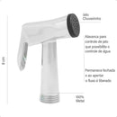 Gatilho Para Ducha Higiênica Chuveirinho Em Metal Cromado Cromado Metal Cromado