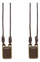 Escapulário Metal N Senhora Carmo E Sagrado Coração Jesus