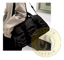Bolsa Feminina Blogueira Esportiva Fitness Academia Chaveiro Cor Preto Desenho do tecido Liso