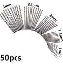 Jogo 50 Broca Aco Rapido 1, 1,5, 2, 2,5 E 3mm MFL