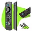 Controle Remoto Com Voz Compativel Amazon Fire Stick Tv 4k Lite Brinde Pilha Aaa Casenn Preto