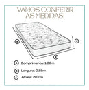 Capa Para Colchão Solteiro Malha Reforçada Zíper Resistente