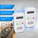 Kit 2x Timer Programável Digital Temporizador Tomada Bivolt