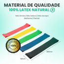 Kit 5 Faixas Elástica Mini Band 5 Níveis Para Treino Em Casa Comica