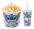 Kit Cinema Em Casa Balde De Pipoca E Copo Lilo E Stitch