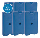 KIT 6 Gelo Gel Artificial Reutilizável Rígido 500ml Gelotech Cooler Caixa Térmica Isopor Transporte Alimentos Bebidas