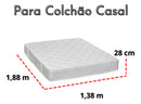Protetor De Colchão Casal Gorgurão Com Zíper Resi Sortida