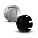 Kit 4 Calotinha Miolo Centro Roda Honda Fit City Prata 58mm