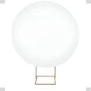 Capa Lisa De Painel Arco Redondo De Festa 1,50m Varias Cores Cor Branco Liso