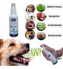 Spray Bucal Gatos E Cães Elimina Mau Hálito E Anti Tártaro Sabor Menta