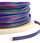 Fio Para Fita Led Rgb 5050 3528 4 Vias - 5 Metros