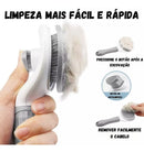 Escova Pelos Pet Automatica Rasqueadeira Magica Gato Cao New Cor Azul