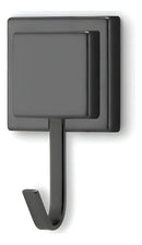 Suporte Porta Toalha De Rosto Gancho Fixação 3m Arthi Cor Preto