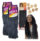 Kit 2 Cabelo Jumbo Gypsy Braids Tranças + N Preto