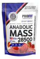 Hipercalórico Anabolic Mass 28500 3kg Profit Labs Sabor Morango