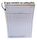 Bloco Nota Neutra Pequeno Multivias 1 Via 50 Folhas 20 Unid