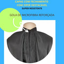 Capa De Corte Para Barbeiro/cabeleireiro Microfibra Cabelo Cor Preto Capa Micro Silk Barber Pole