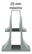 Suporte 25mm Compatível Com Notebook Fechado Vertical Mesa