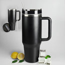 Copo Termico 1200ml Caneca Com Tampa E Canudo Grande  Preto G2