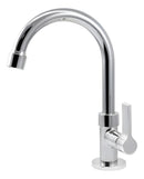 Torneira Lavatorio Lavabo Banheiro Luxo Bica Alta Cromada 1/4 De Volta Balencia