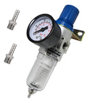 Filtro Regulador Ar Compressor 1/4 Completo Com Espigão 3/8