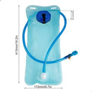Refil Mochila Bolsa Hidratação Reservatório De Água 2 Litros Térmica Isotérmica Pedal Pulse Com Válvula Torneirinha Compatível Camelbak Cor Azul Lisa Corrida Bike Bicicleta Ciclismo Maratona Camping