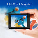 Kit Câmera Ultra Hd 4k Sport Wifi + 32gb + Bastão + Controle Cor Preto